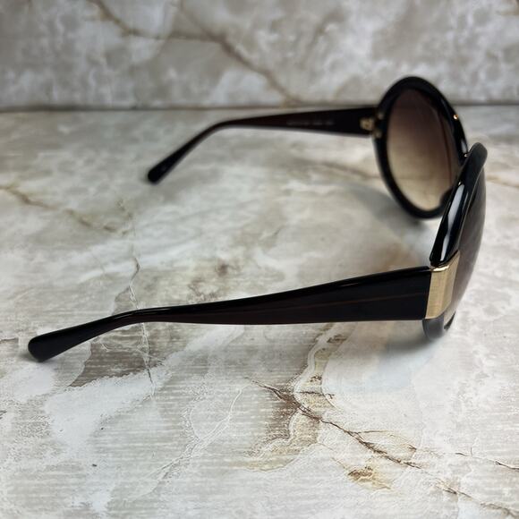 Oliver Peoples Sunglasses Harlot Oversized Dark Brown/Gold 64-15-130 Case Japan main image 12